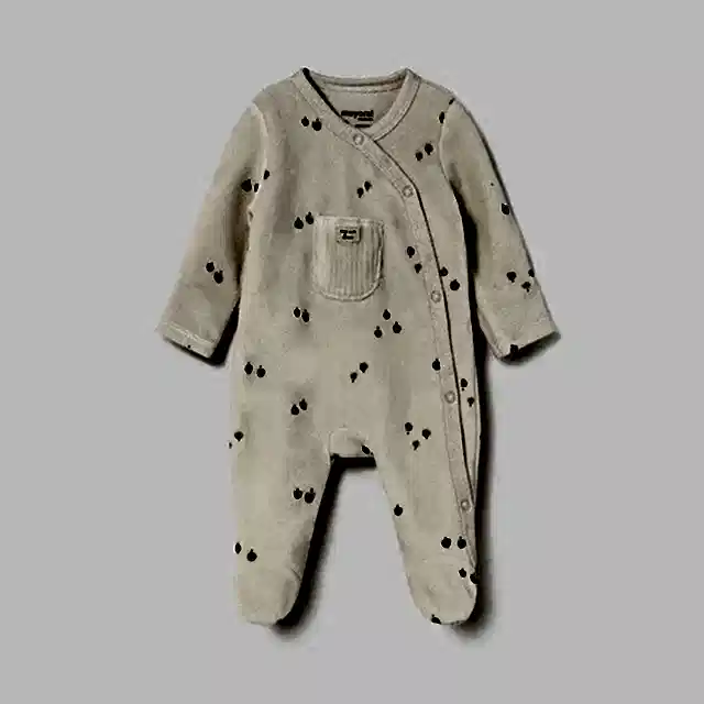 Mayoral Kışlık Erkek Bebek Kadife Tulum Ekru
