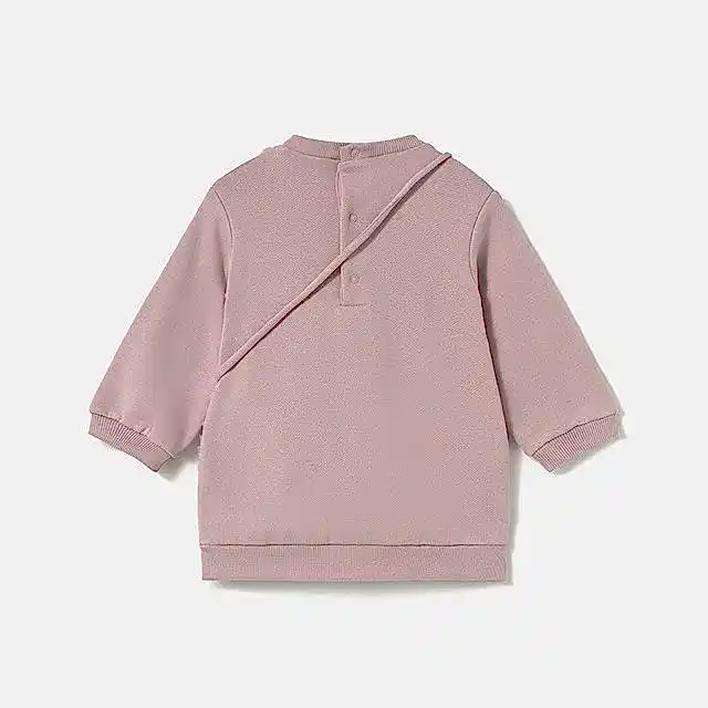 Mayoral Kışlık Kız Bebek Elbise Çanta Set Pembe