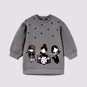 Mayoral Kışlık Kız Bebek Elbise Gri