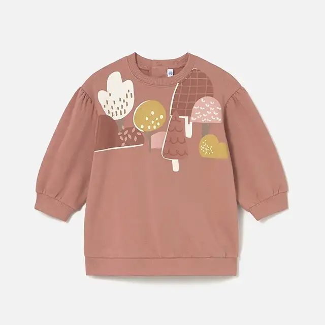 Mayoral Kışlık Kız Bebek Elbise Kahverengi