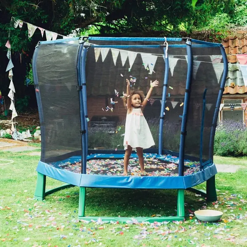 Plum File Korumalı Trambolin - 7 ft - Mavi