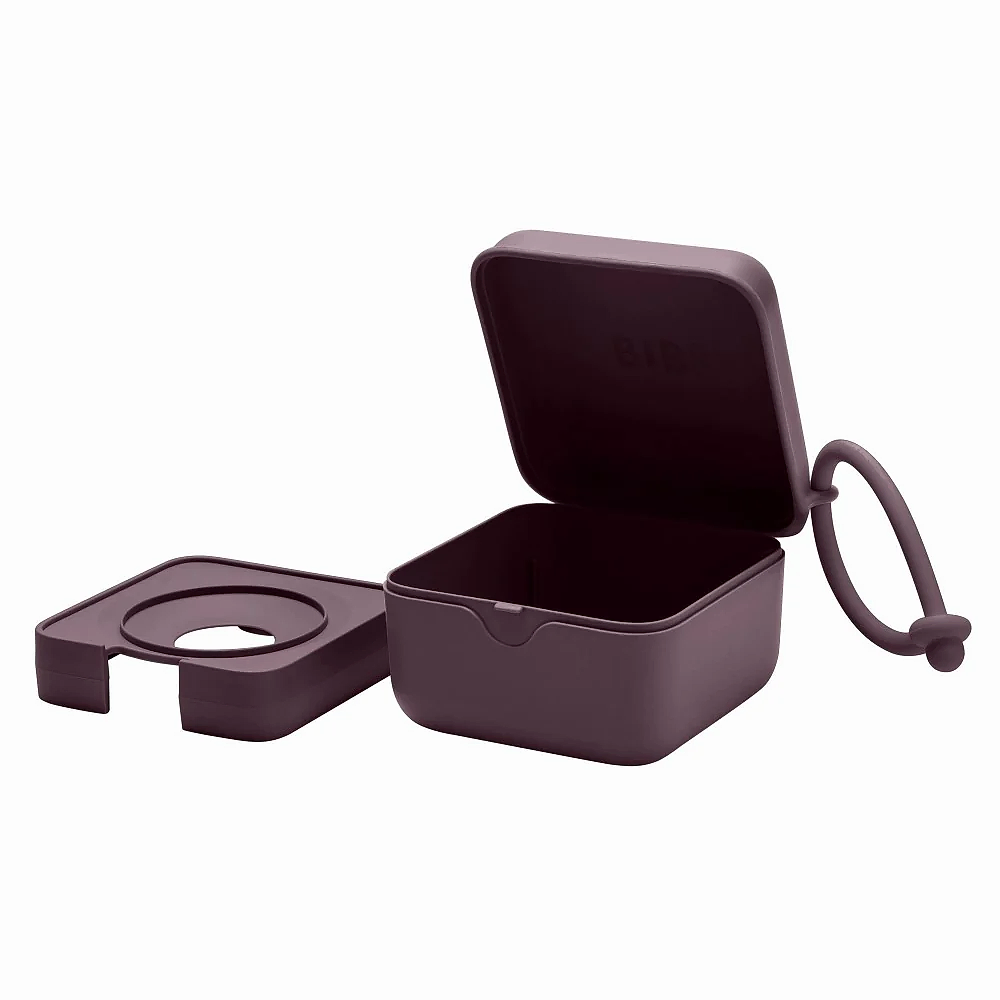 Bibs Pacifier Box Emzik Kutusu Plum - Emzik ve Aksesuarları - Görsel 2