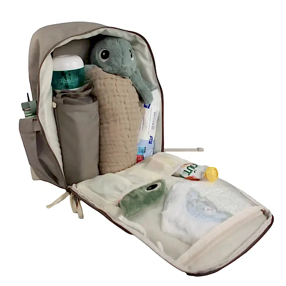 Baby On Board Agathe Galet Sırt Çantalı Taşınabilir Mama Sandalyesi Bej - Görsel 2