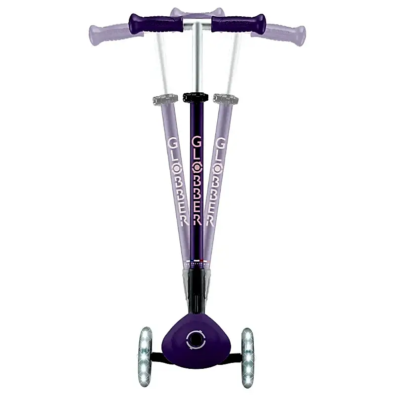 Globber Elite Deluxe Işıklı Scooter - Koyu Mor