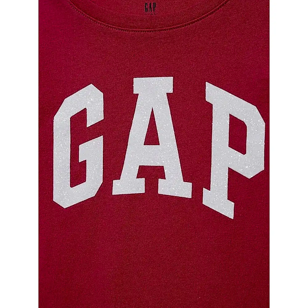 GAP Logolu Kız Çocuk Kısa Kol T-shirt Pembe