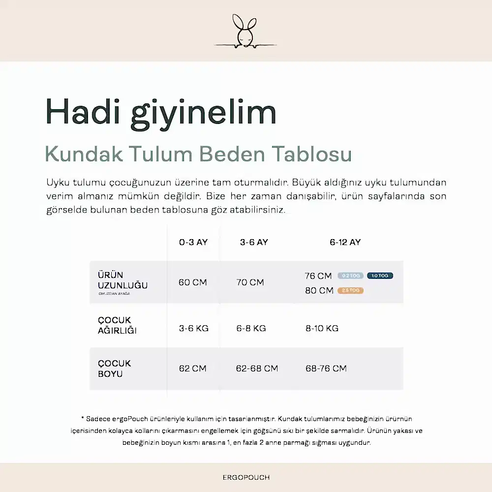 ErgoPouch Australia ErgoPouch Organik Pamuklu Kundak 1.0 Tog - Oatmeal Marle Ekru - Görsel 2