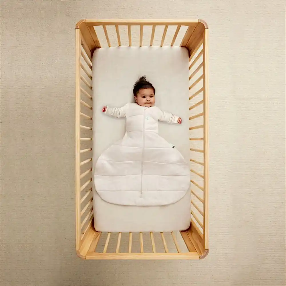 ErgoPouch Australia ErgoPouch Organik Pamuklu Kalça Displazya Koşum Uyku Tulumu 3.5 Tog - Oatmeal Marle Ekru - Görsel 2