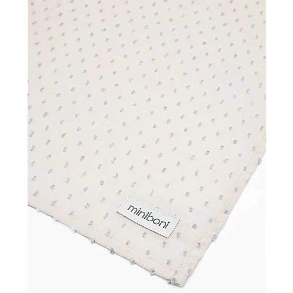 Miniboni Müslin Emzirme Örtüsü White Gri