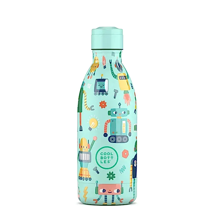 Cool Bottles Paslanmaz Çelik Suluk - The Kids Bottle Short Circuit 500ml - Görsel 2