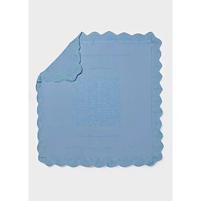 Mayoral Yazlık Bebek Örme Battaniye Mavi