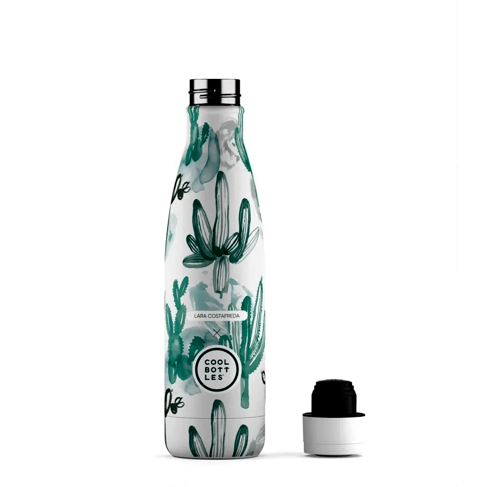 Cool Bottles Paslanmaz Çelik Şişe - The Bottle Watercolor Cactus 500ml - Suluk - Görsel 2