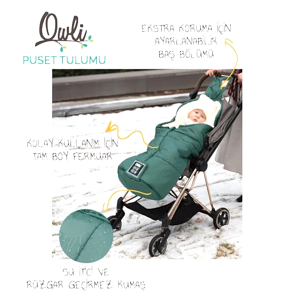 Owli Puset Tulumu 6-36 Ay Pine Green Yeşil