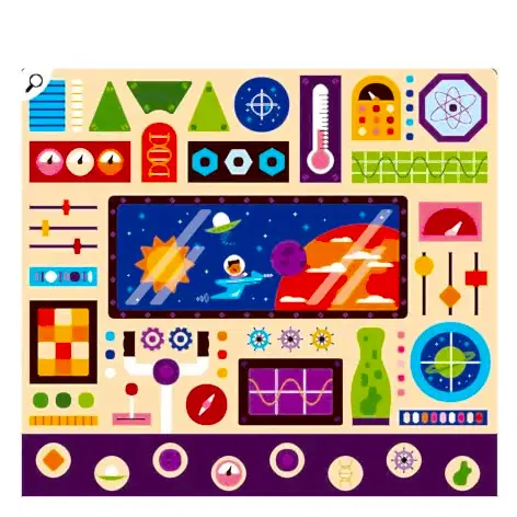 Auzou 20 Eğlenceli Oyun & Dev Poster - Uzay - Kitap - Görsel 2