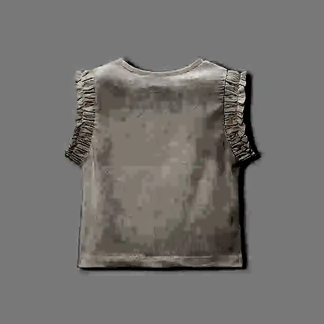 Mayoral Yazlık Kız Kolsuz Bluz Ekru