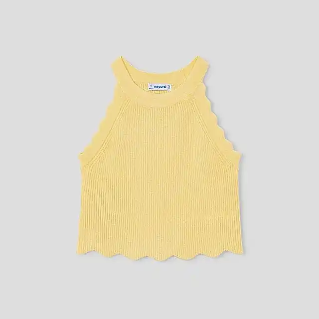 Mayoral Yazlık Kız Kolsuz Bluz Sarı