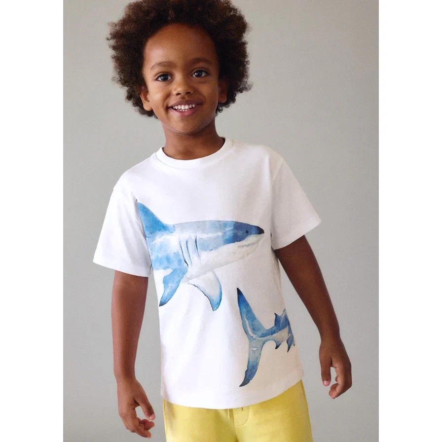 Mayoral Yazlık Erkek Kısa Kol T-shirt Beyaz