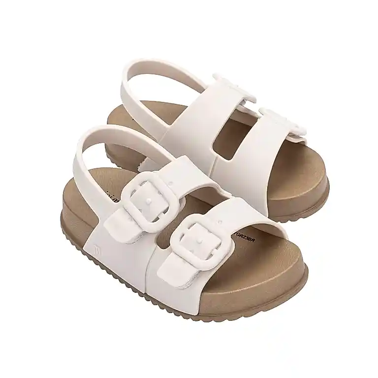 Mini Melissa Cozy Bebek Sandaleti Ekru