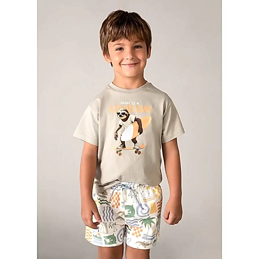 Mayoral Yazlık Erkek Şort Mayo Bej