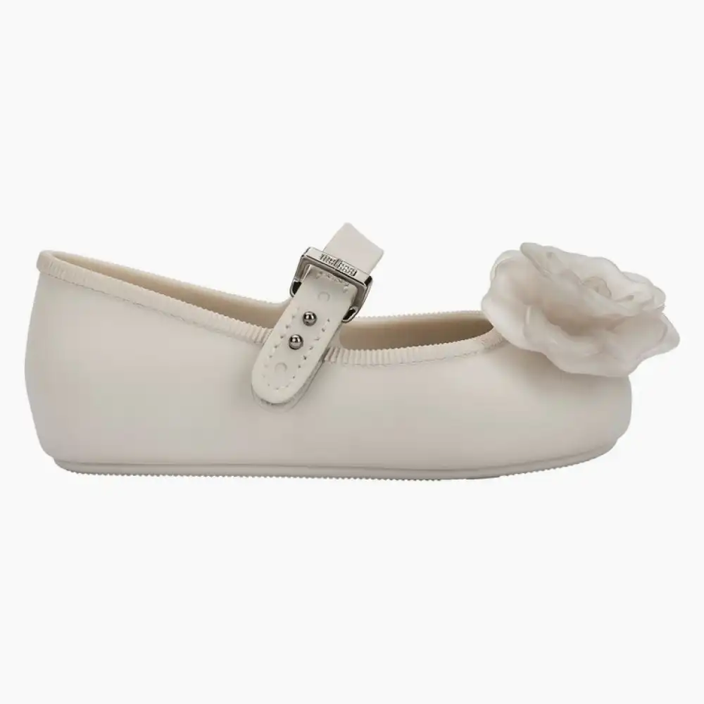Mini Melissa Kız Bebek Soft Ballerina Petals Babet Bej