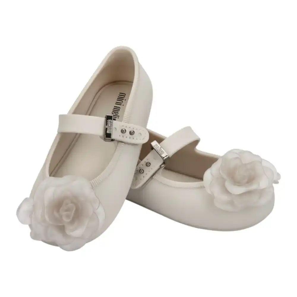 Mini Melissa Kız Bebek Soft Ballerina Petals Babet Bej