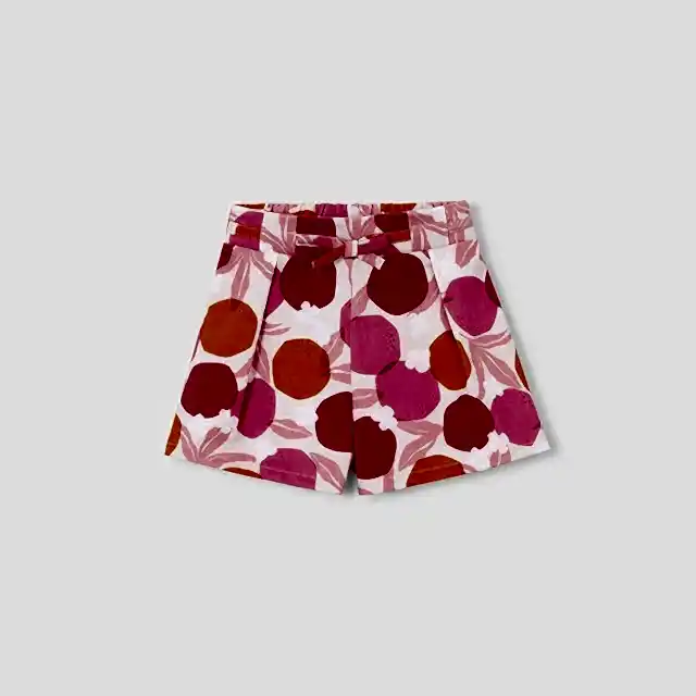 Mayoral Yazlık Kız Şort Etek Turuncu