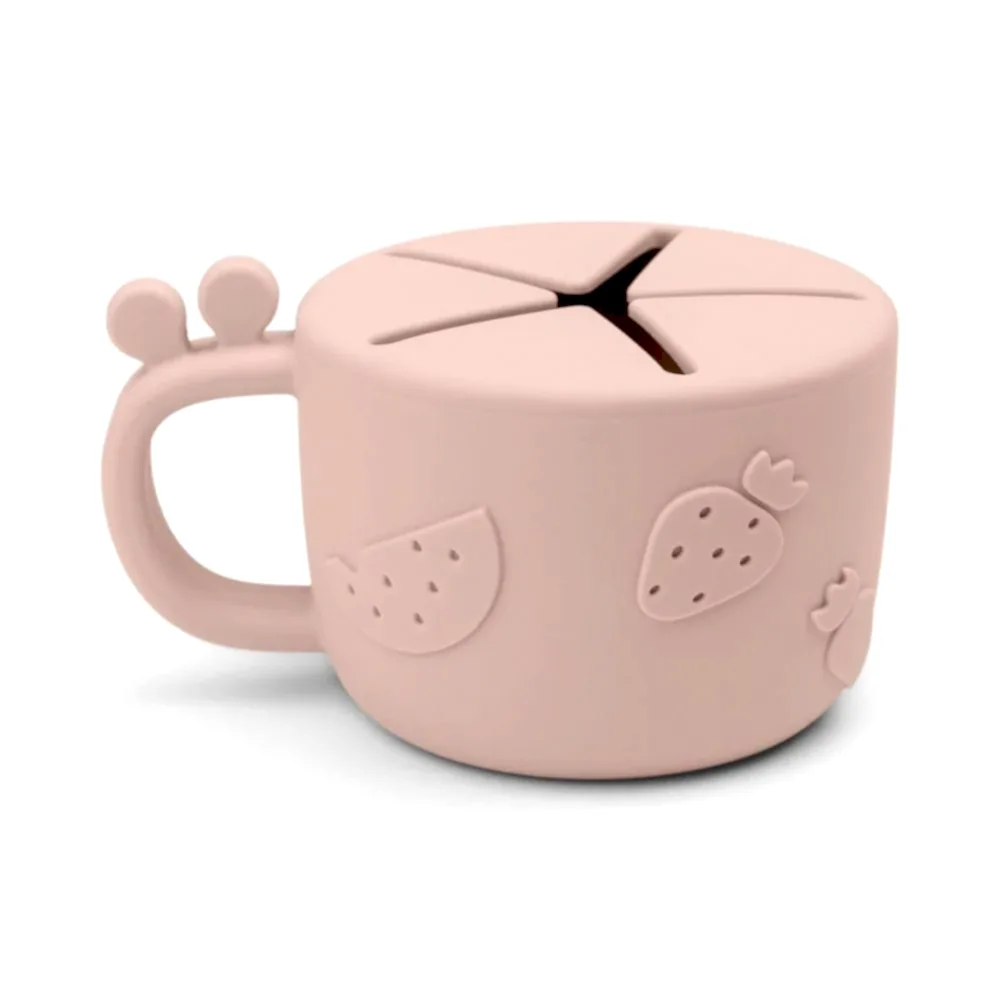 Done by Deer Raffi Dökülmeyen Silikon Atıştırmalık Kabı - Pembe