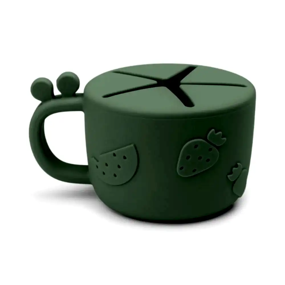 Done by Deer Raffi Dökülmeyen Silikon Atıştırmalık Kabı - Yeşil