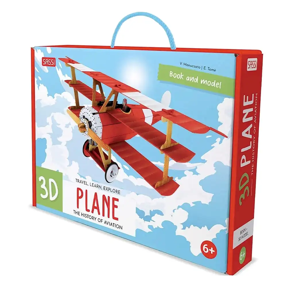 Sassi 3D Plane - Book And 3D Model - Kitap