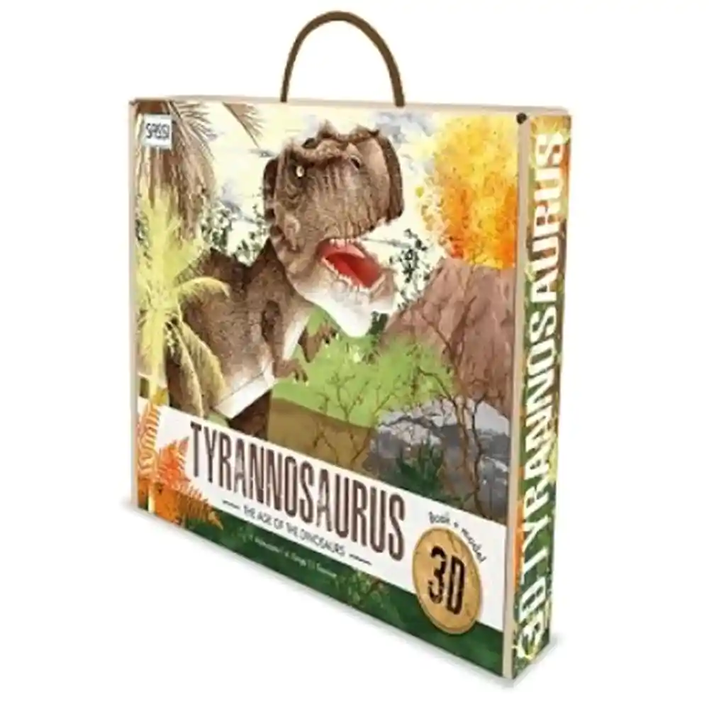 Sassi 3D Tyrannosaurus - Book And 3D Model - Kitap