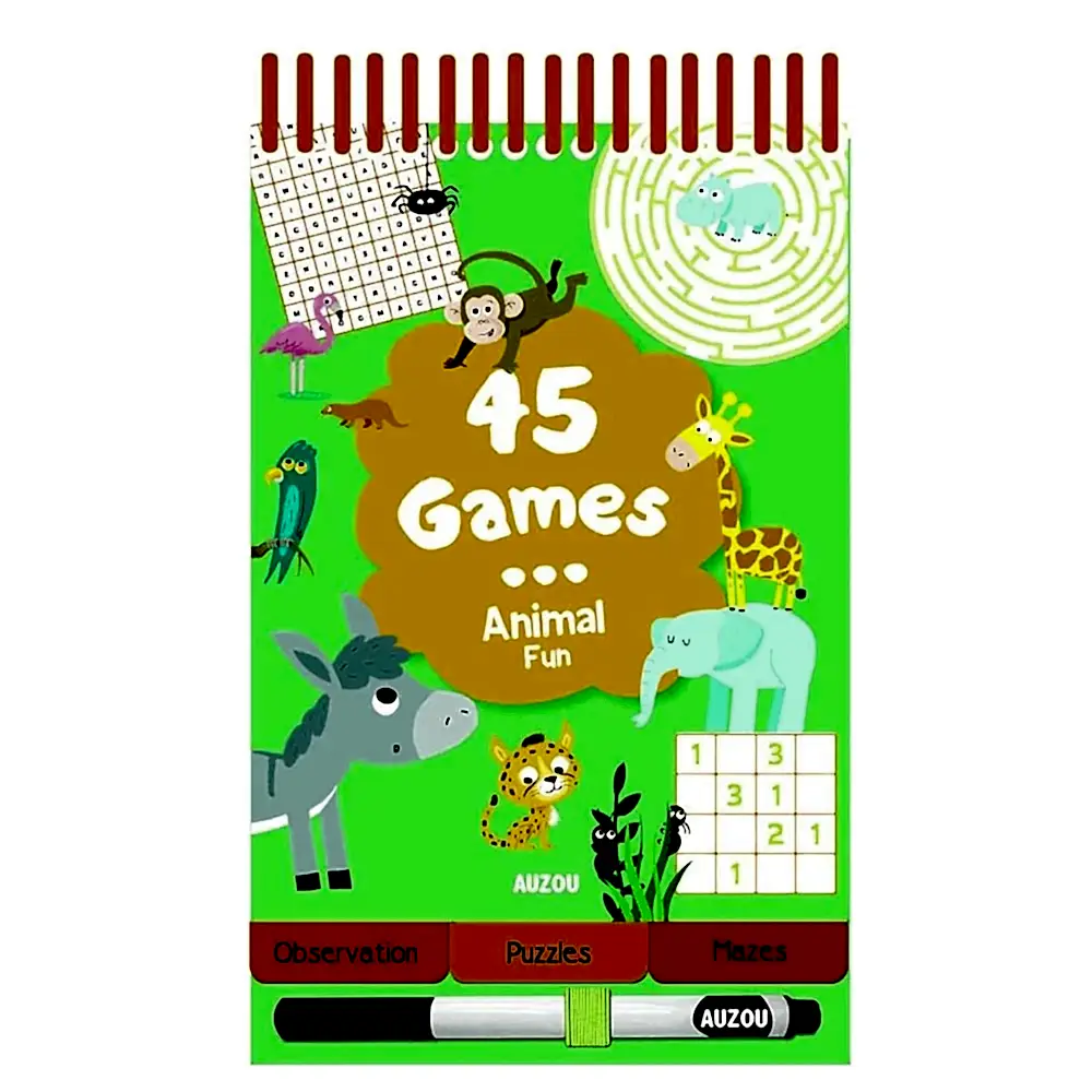 Auzou 45 Games - Animal Fun - Kitap