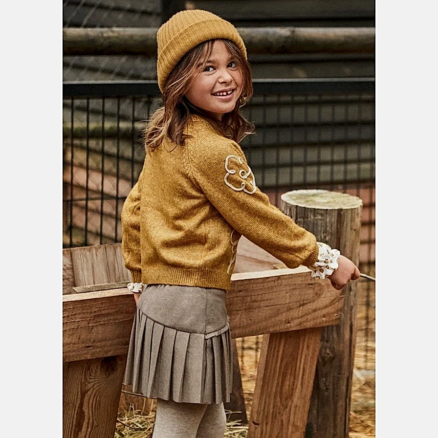 Mayoral Kışlık Kız Etek Kahverengi