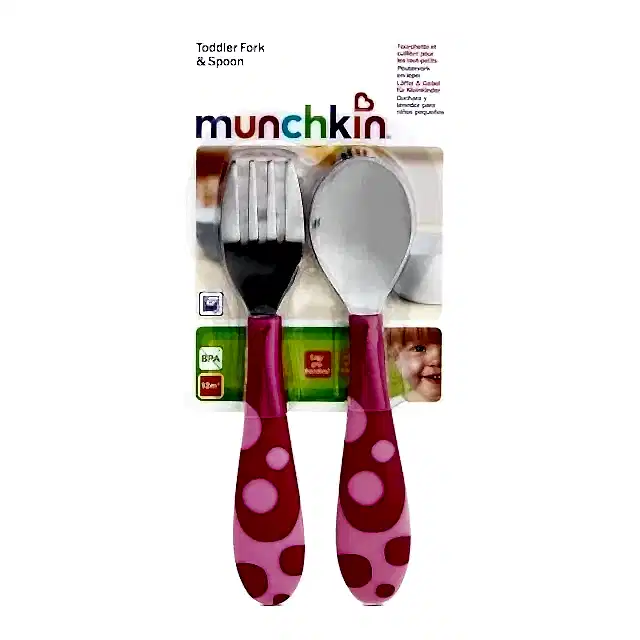 Munchkin Çocuk Çatal & Kaşık Seti 12 ay+ Pembe