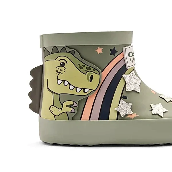 Conguitos Erkek Çocuk Yağmur Botu - Dinozor Yeşil - Bot Çizme - Görsel 2