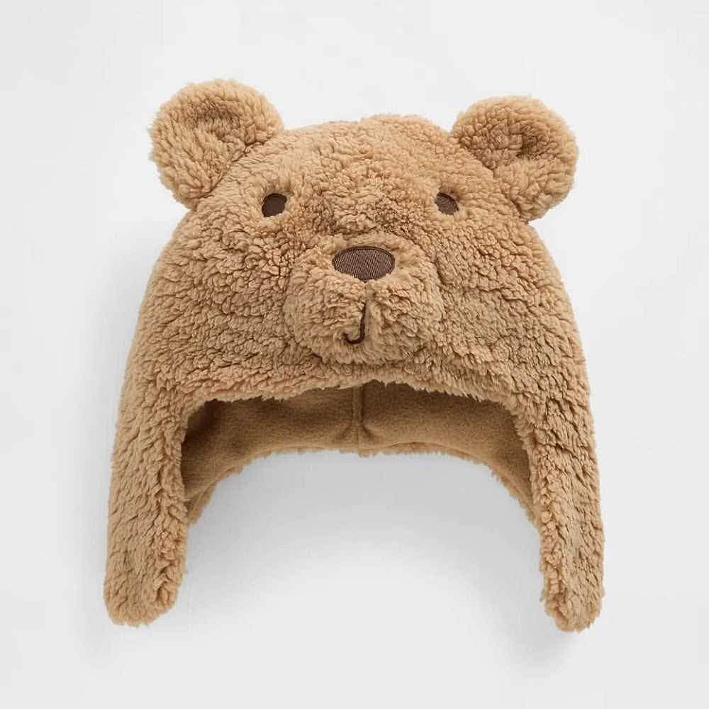 GAP Peluş Kulaklı Şapka Kahverengi