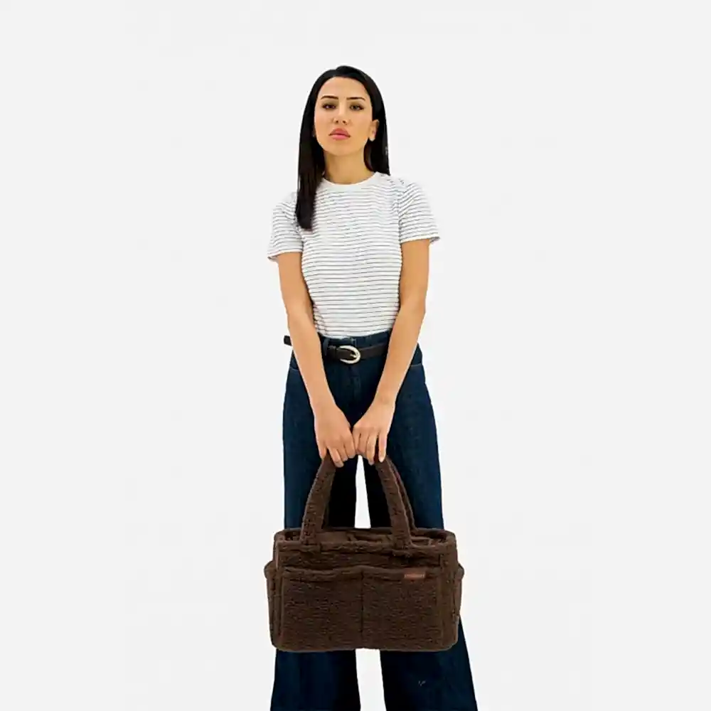 Miniboni Teddy Organizer Çanta Kahverengi