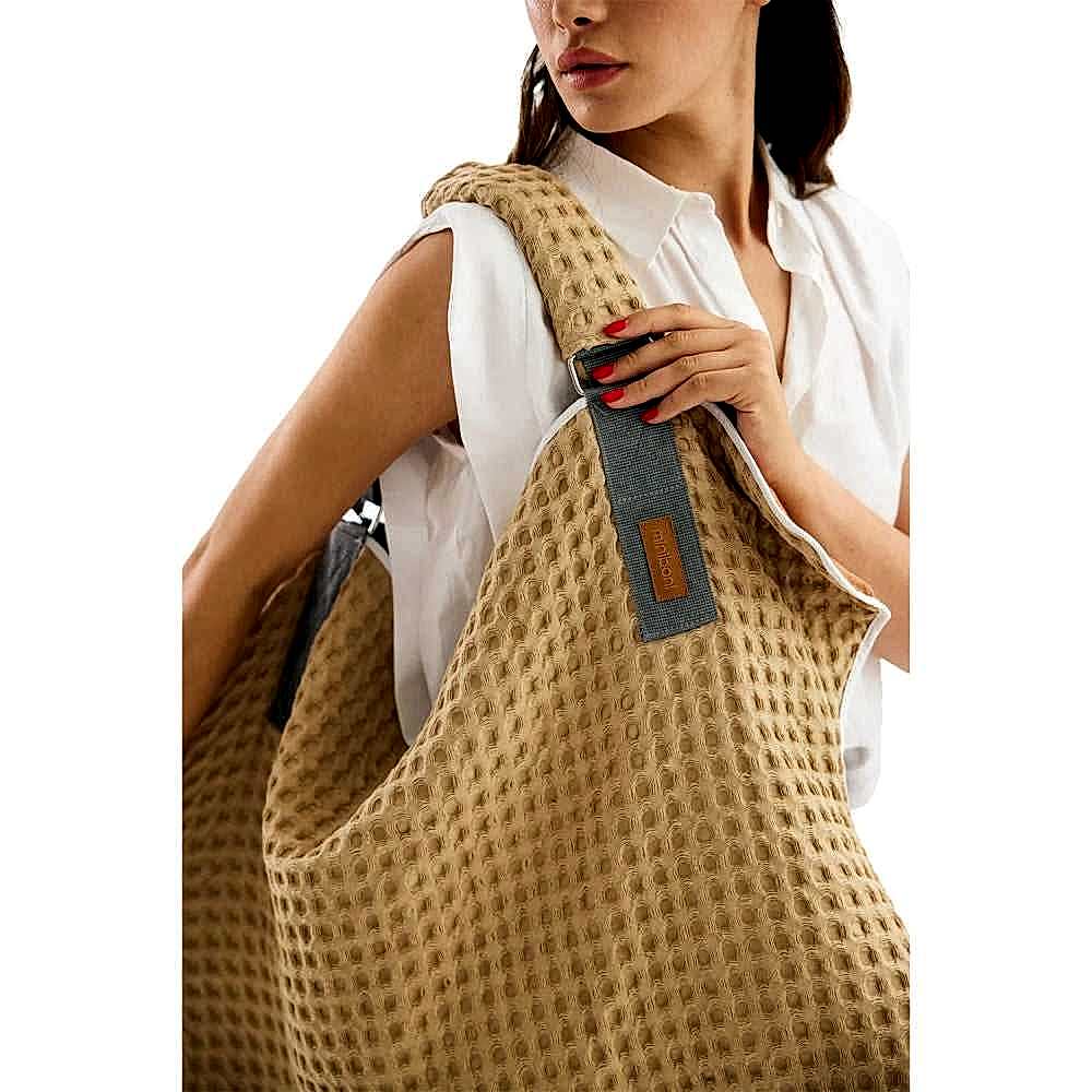 Miniboni Mininest Bebek Taşıma Çantası Taba