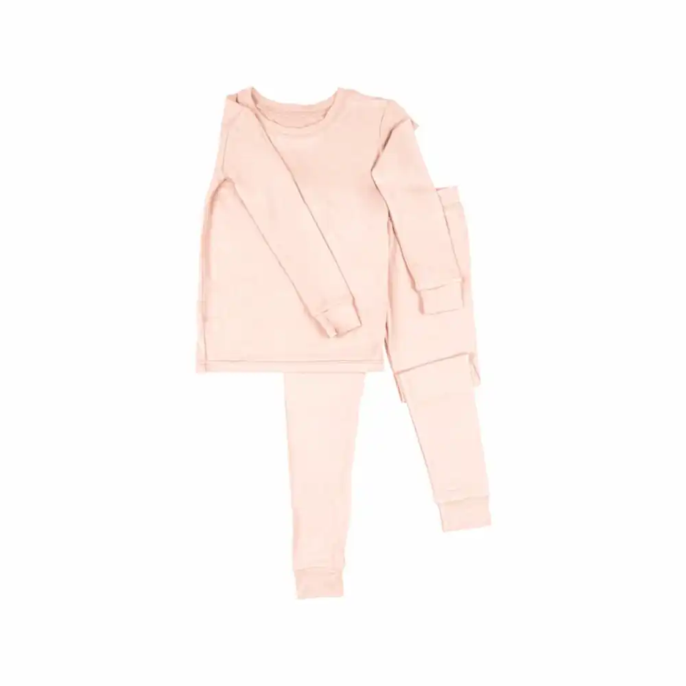 Bebesense Bambu Uzun Kollu Pijama Takımı Pembe - Pijamalar