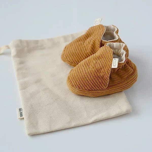 Mama Yoyo Kaydırmaz Kadife Patik Kahve