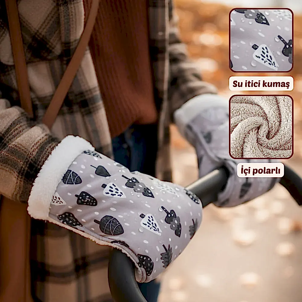 Mama Yoyo Welsoftlu Anne Puset Eldiveni - Ağaç Desenli