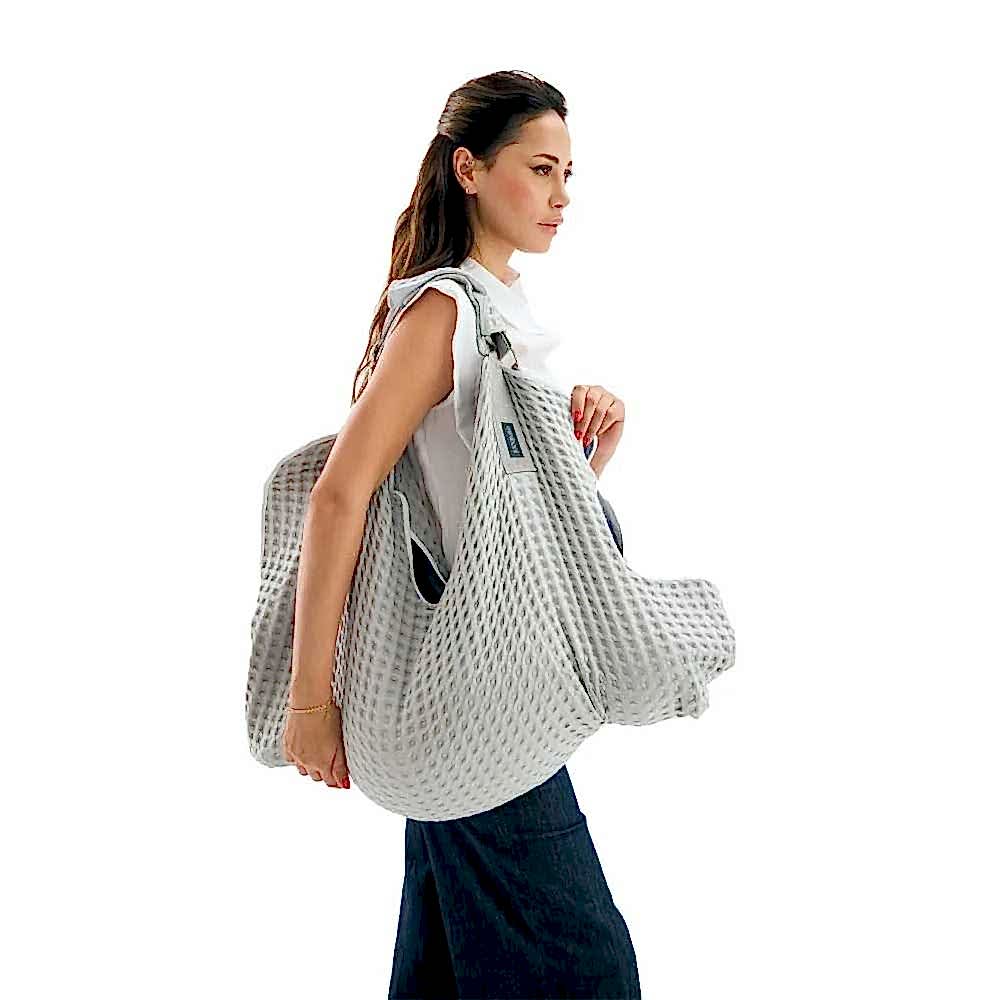 Miniboni Mininest Bebek Taşıma Çantası Gri