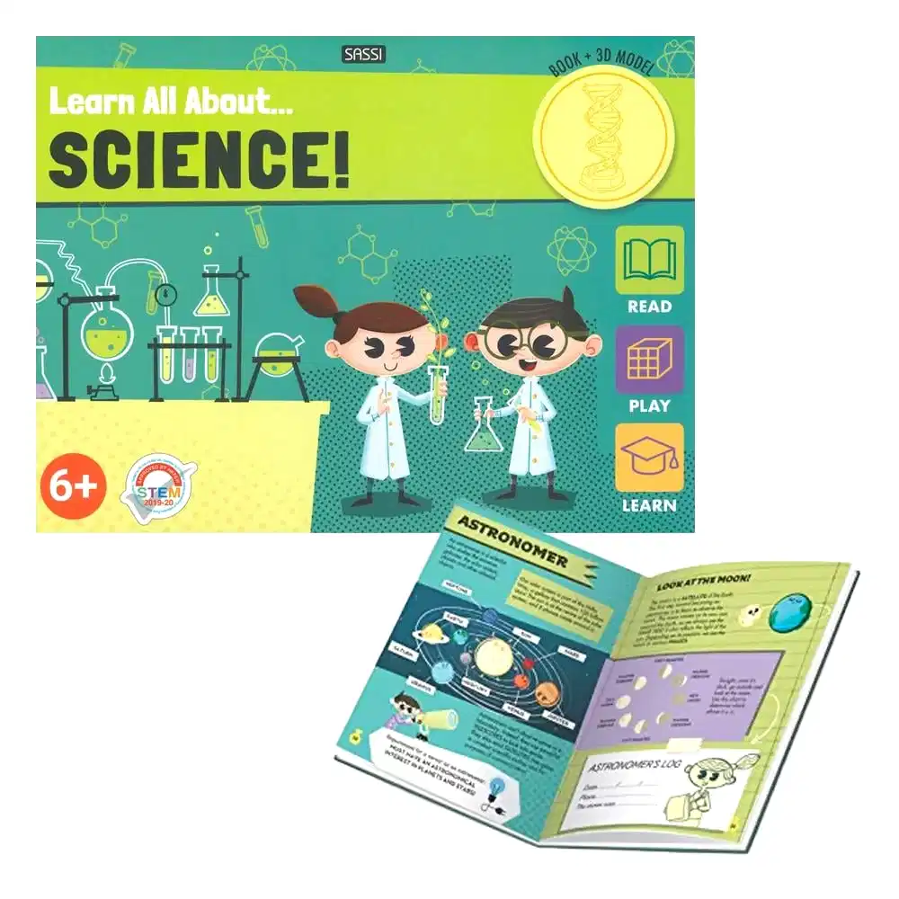 Sassi 3D Model ve Kitap - Bilim Hakkında Her Şey - Eğitici Oyuncak