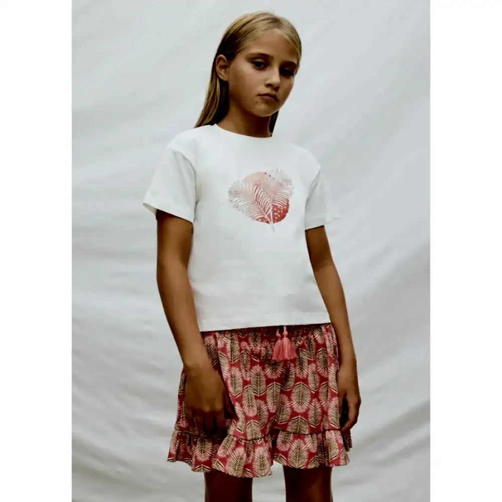 Mayoral Yazlık Kız Etek Turuncu