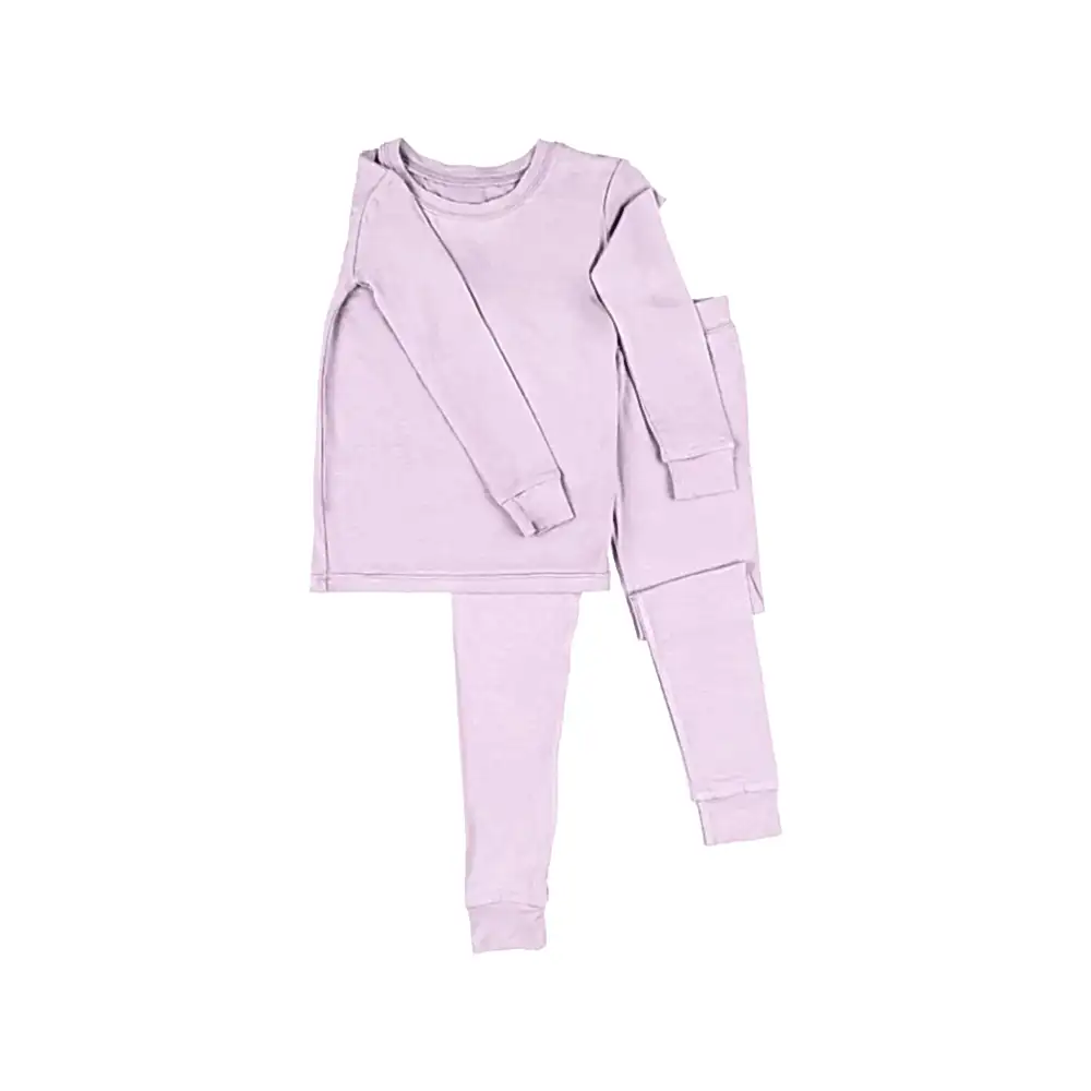 Bebesense Bambu Uzun Kollu Pijama Takımı Mor - Pijamalar