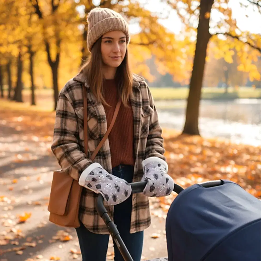 Mama Yoyo Welsoftlu Anne Puset Eldiveni - Ağaç Desenli