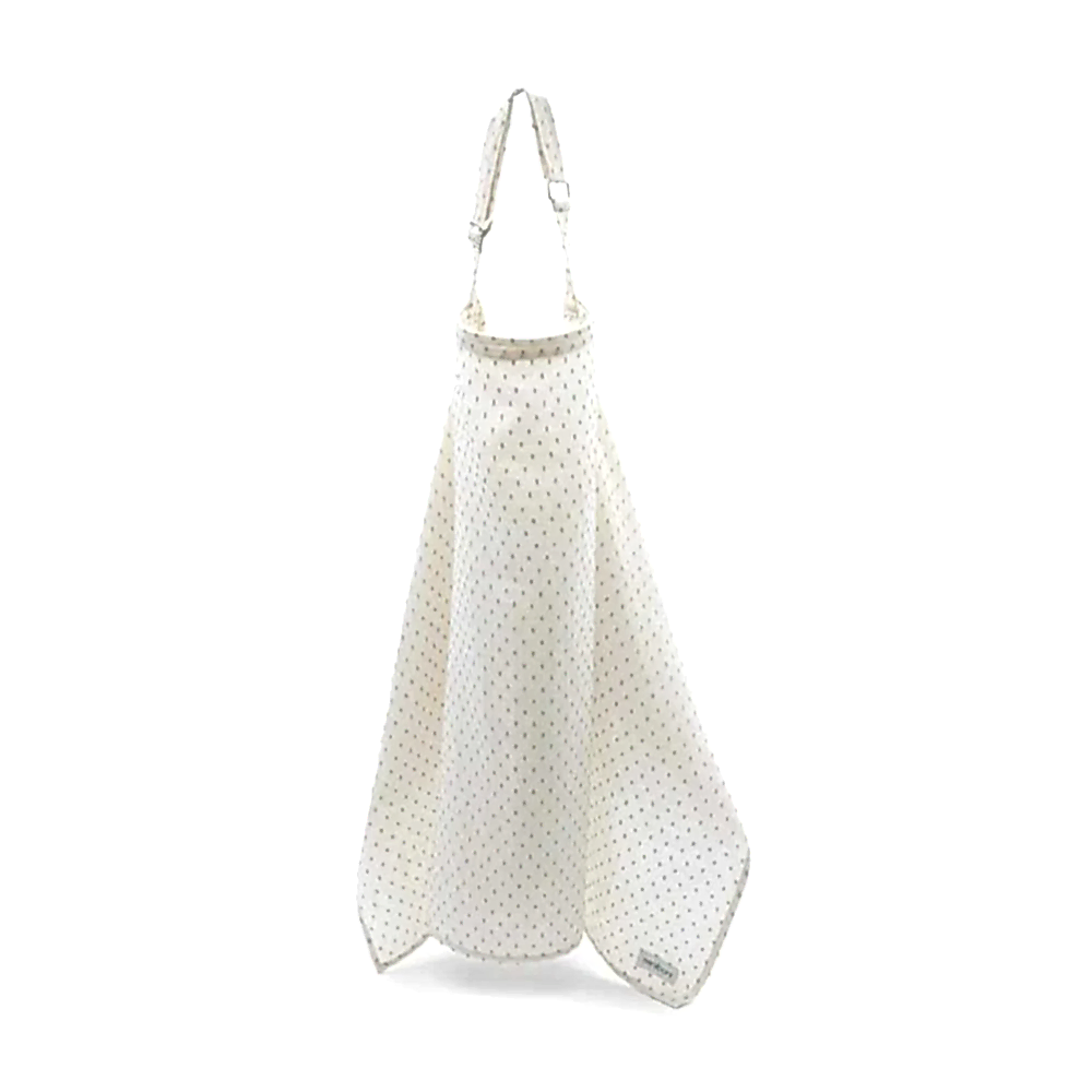 Miniboni Müslin Emzirme Örtüsü White Yeşil