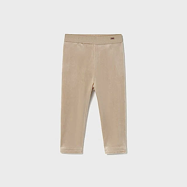 Mayoral Kışlık Kız Bebek Kadife Tayt Pantolon Bej