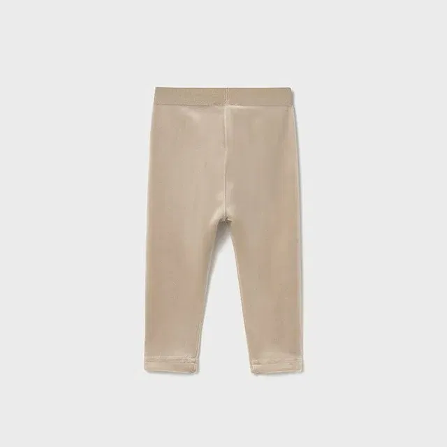 Mayoral Kışlık Kız Bebek Kadife Tayt Pantolon Bej