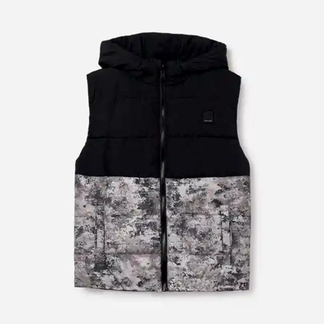 Mayoral Kışlık Erkek Çift Taraflı Anorak Yelek Siyah