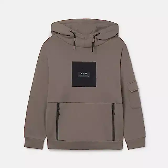 Mayoral Kışlık Erkek Kapşonlu Sweatshirt Bej