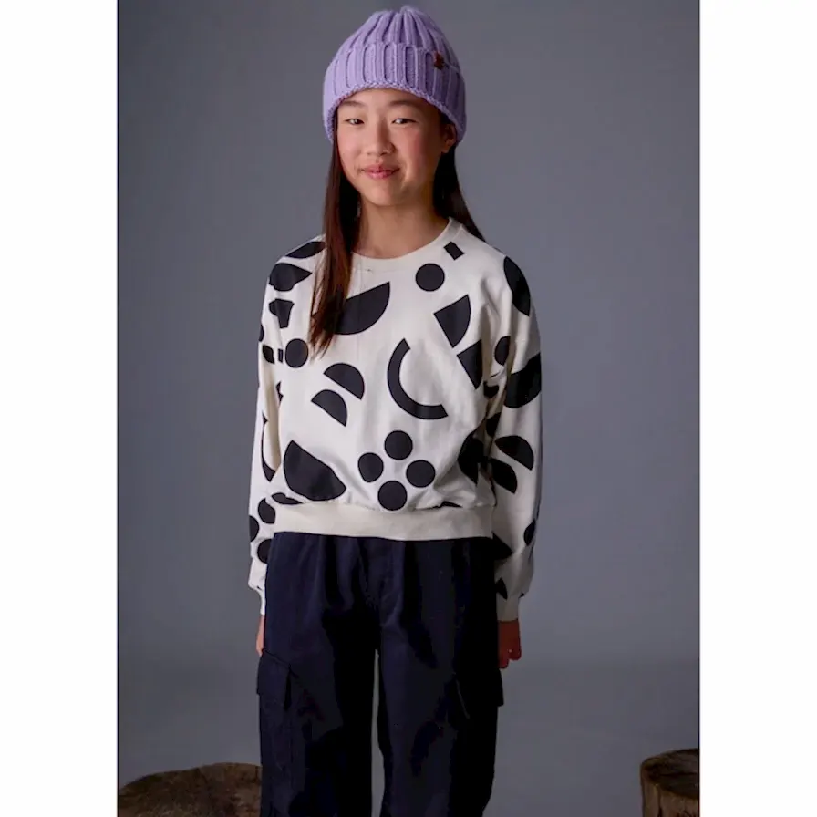 Mayoral Kışlık Kız Uzun Kol Sweatshirt Ekru